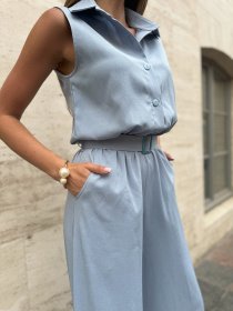 Комбинезон ISSA Plus модель 14732_серый Фото