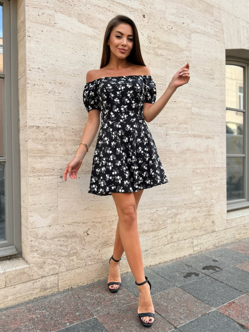 Платье мини ISSA Plus модель 14747_черный Фото