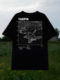 Футболка Bezlad Таврія модель futbolka-doslidzhuy-tavriya-chorna Фото