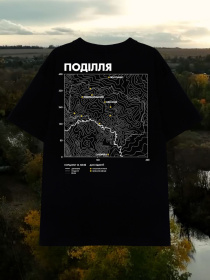Футболка Bezlad Поділля модель futbolka-doslidzhuy-podillya-chorna Фото