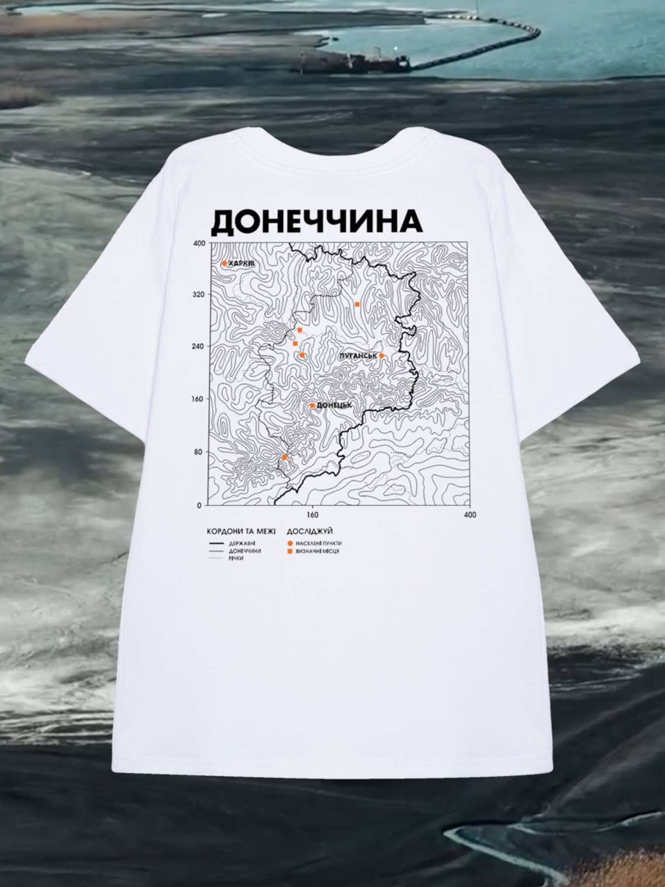 Футболка Bezlad Донеччина модель futbolka-doslidzhuy-donechchina-bila Фото