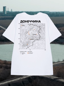 Футболка Bezlad Донеччина модель futbolka-doslidzhuy-donechchina-bila Фото