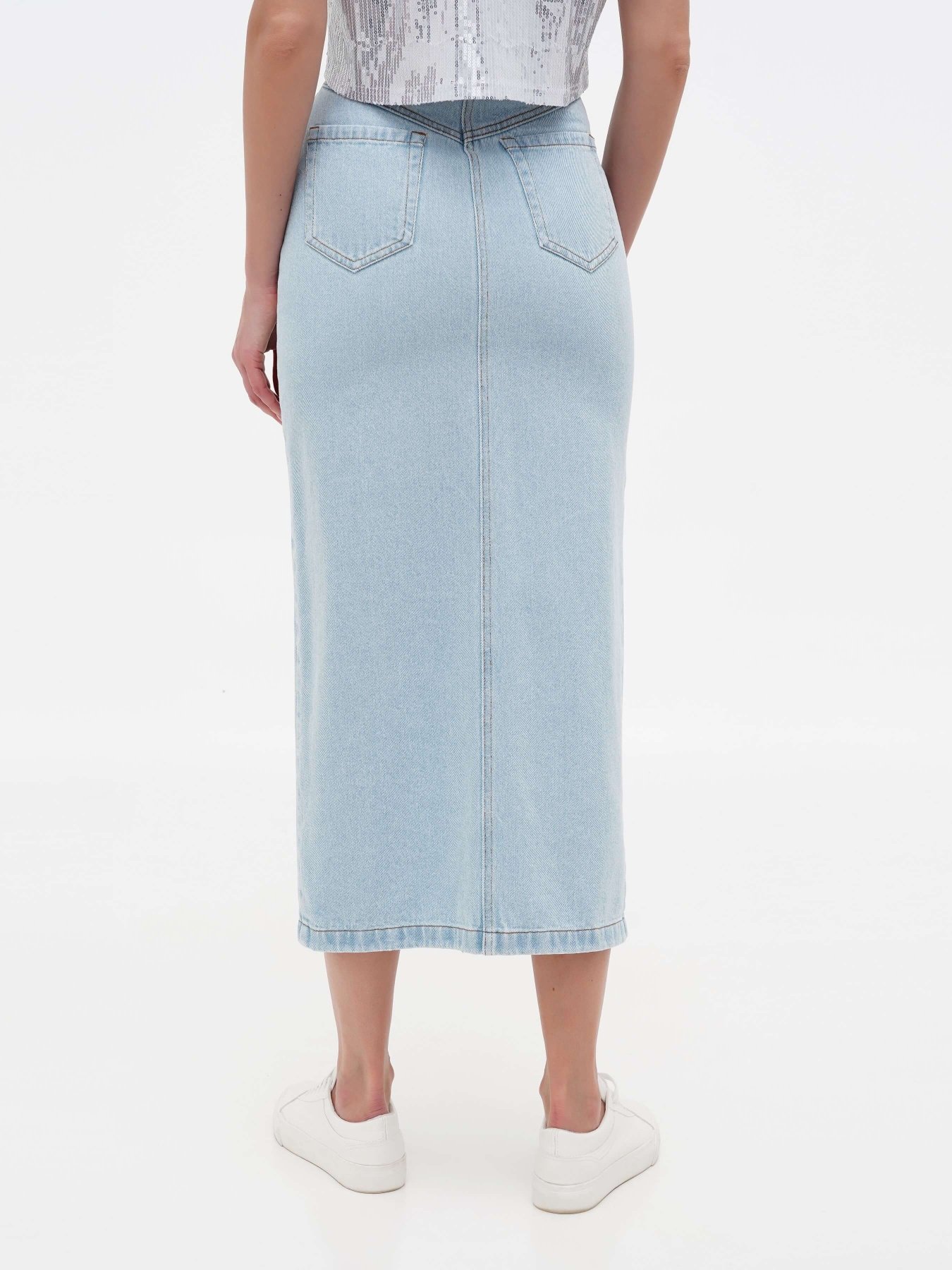 Джинсовая юбка A.G.N.A модель AG-4006-LIGHTBLUE Фото