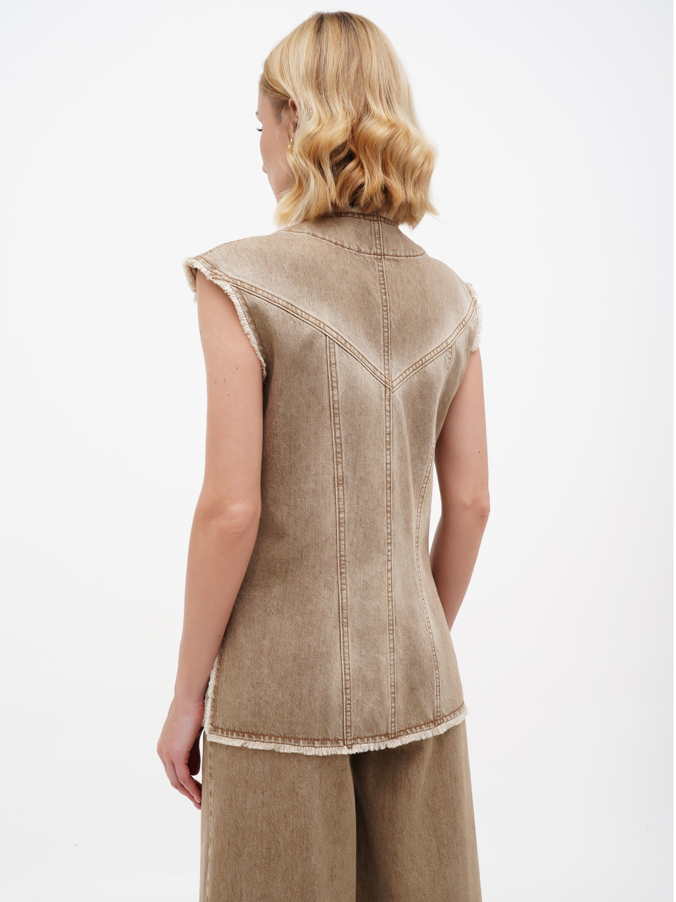 Жилет A.G.N.A модель AG-11002-BEIGE Фото