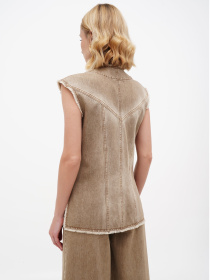 Жилет A.G.N.A модель AG-11002-BEIGE Фото