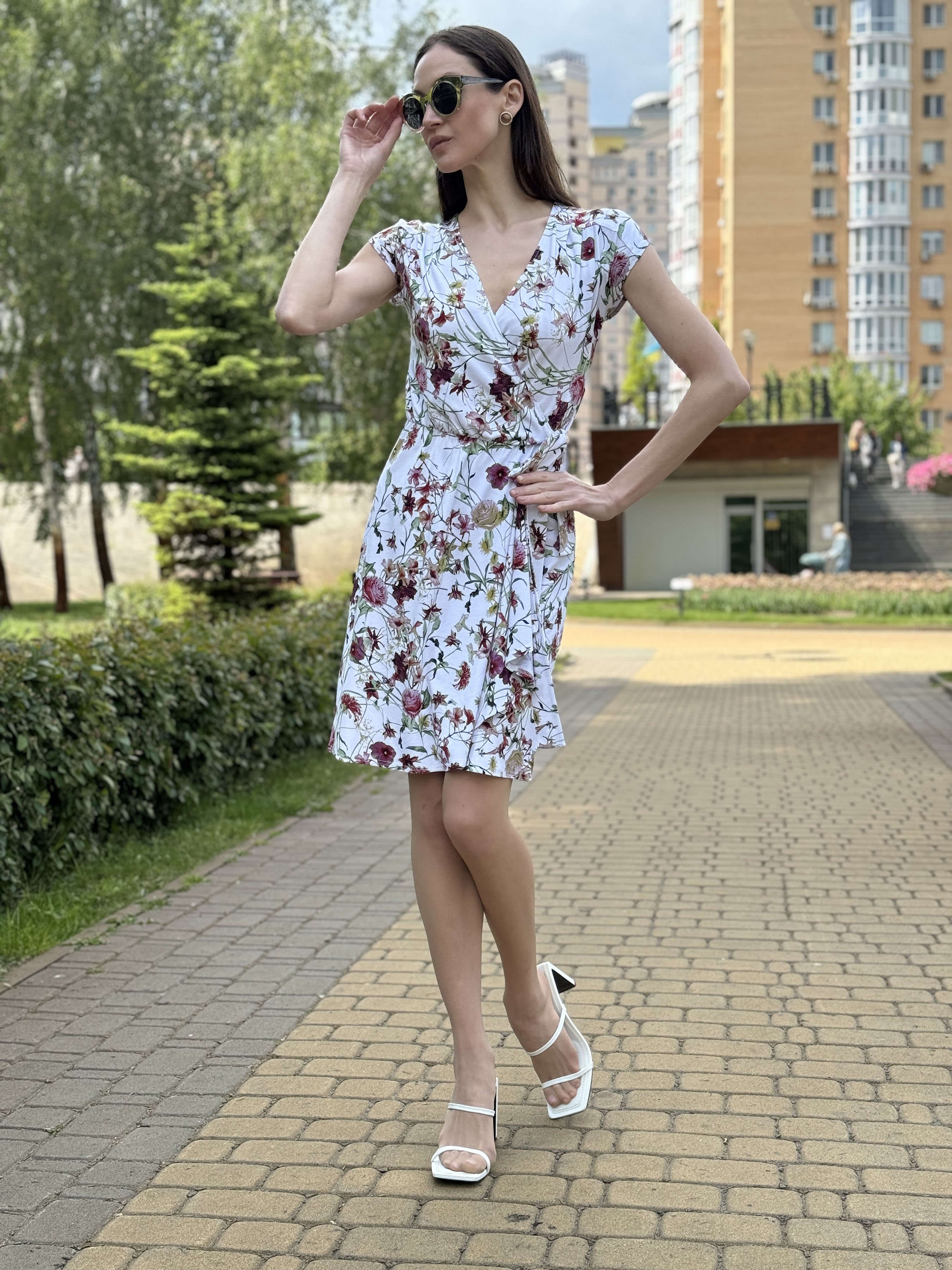 Жіноча Сукня міні CAT ORANGE  (5772) колір білий, матеріал віскоза