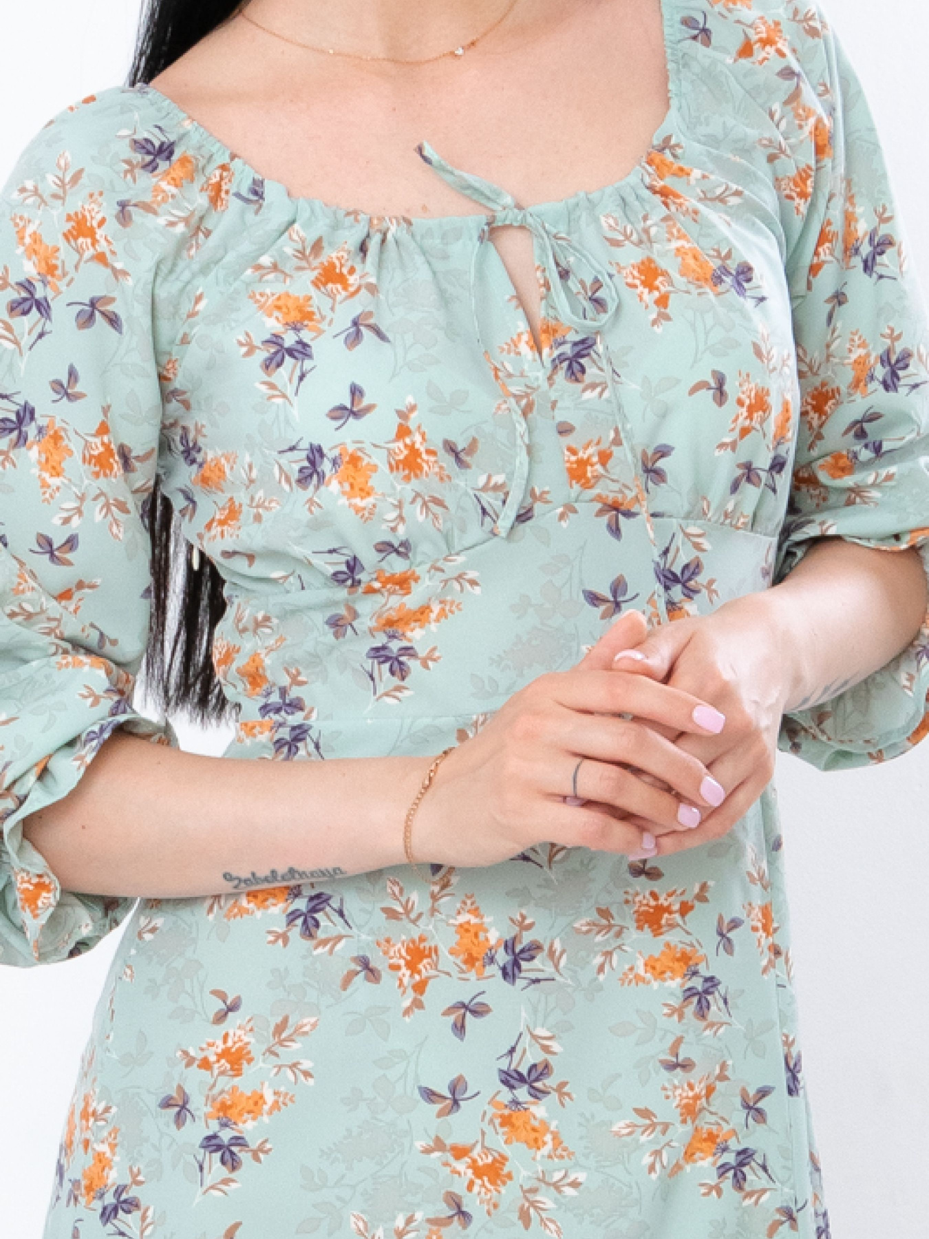 Платье миди Носи своє модель 3387-077-glochki-z-kvtami-m-qta Фото