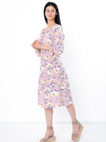 Платье миди Носи своє модель 3387-077-pon-svtlo-pudrovij Фото