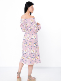 Платье миди Носи своє модель 3387-077-pon-svtlo-pudrovij Фото