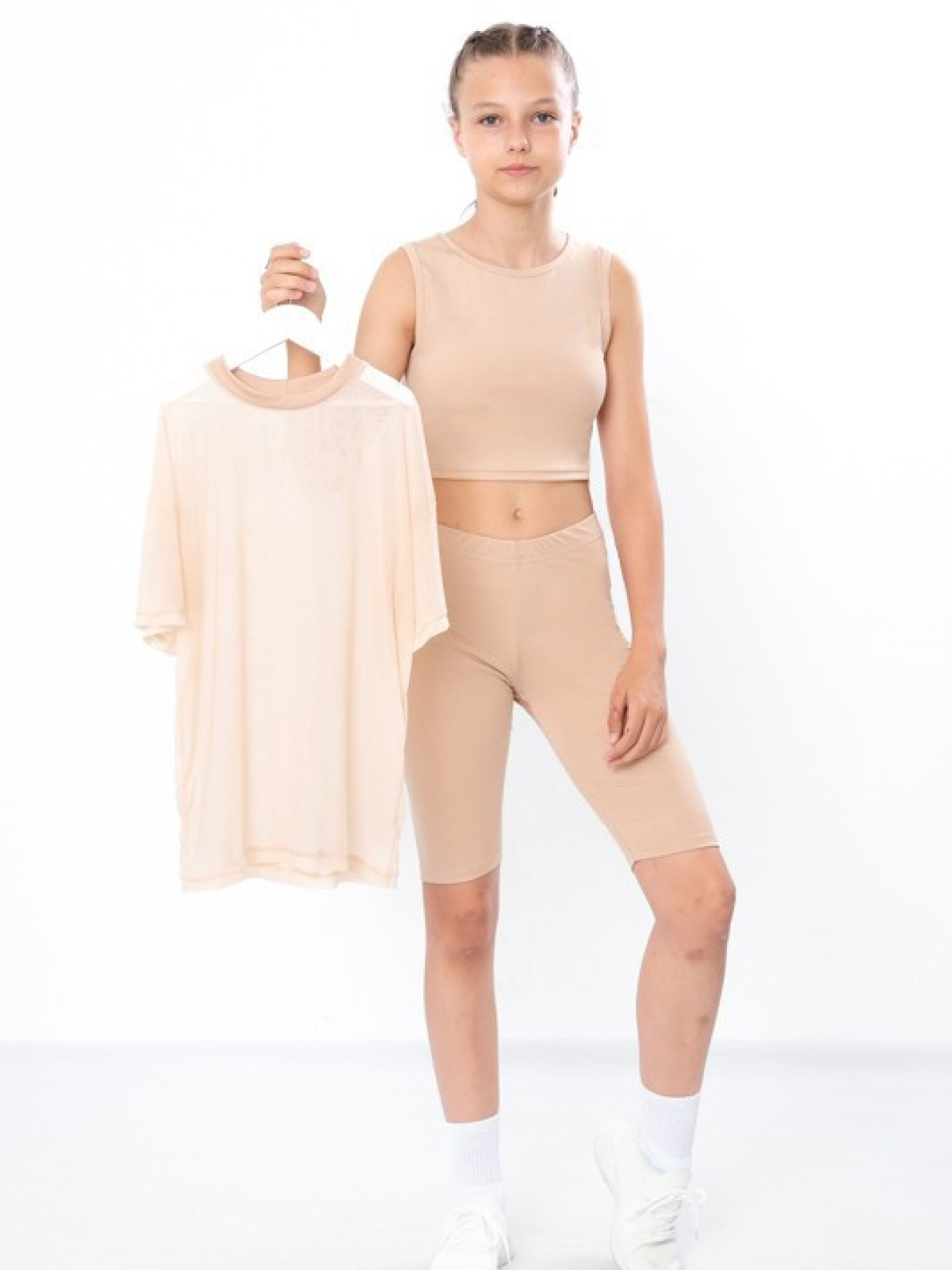 Повсякденний костюм Носи своє модель 6435-100-krem-bryule Фото