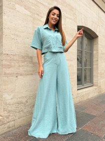 Повседневный костюм ISSA Plus модель 14736_оливковый Фото