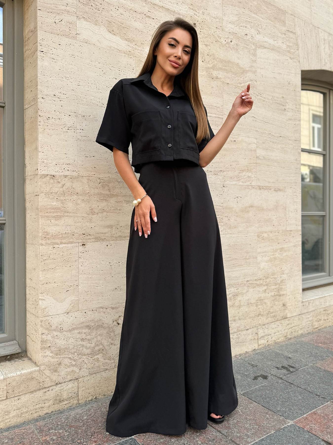 Костюм ISSA Plus модель 14737_черный Фото