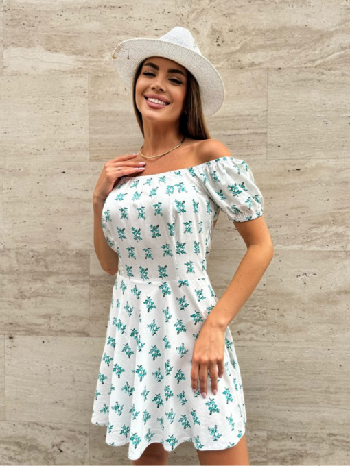 Платье мини ISSA Plus модель 14743_белый Фото