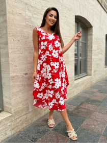 Сарафан ISSA Plus модель 14748_красный Фото