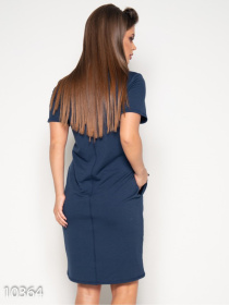 Платье мини ISSA Plus модель 10364_темно_синий Фото
