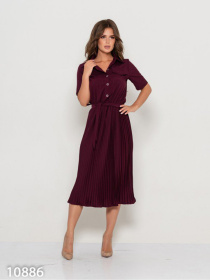 Сукня міді ISSA Plus модель 10886_фиолетовый Фото