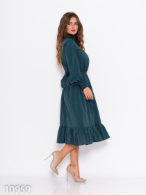 Сукня міді ISSA Plus модель 10959_зеленый Фото