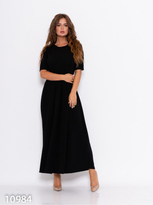 Платье макси ISSA Plus модель 10984_черный Фото