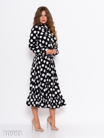 Сукня міді ISSA Plus модель 11009_темно_синий Фото