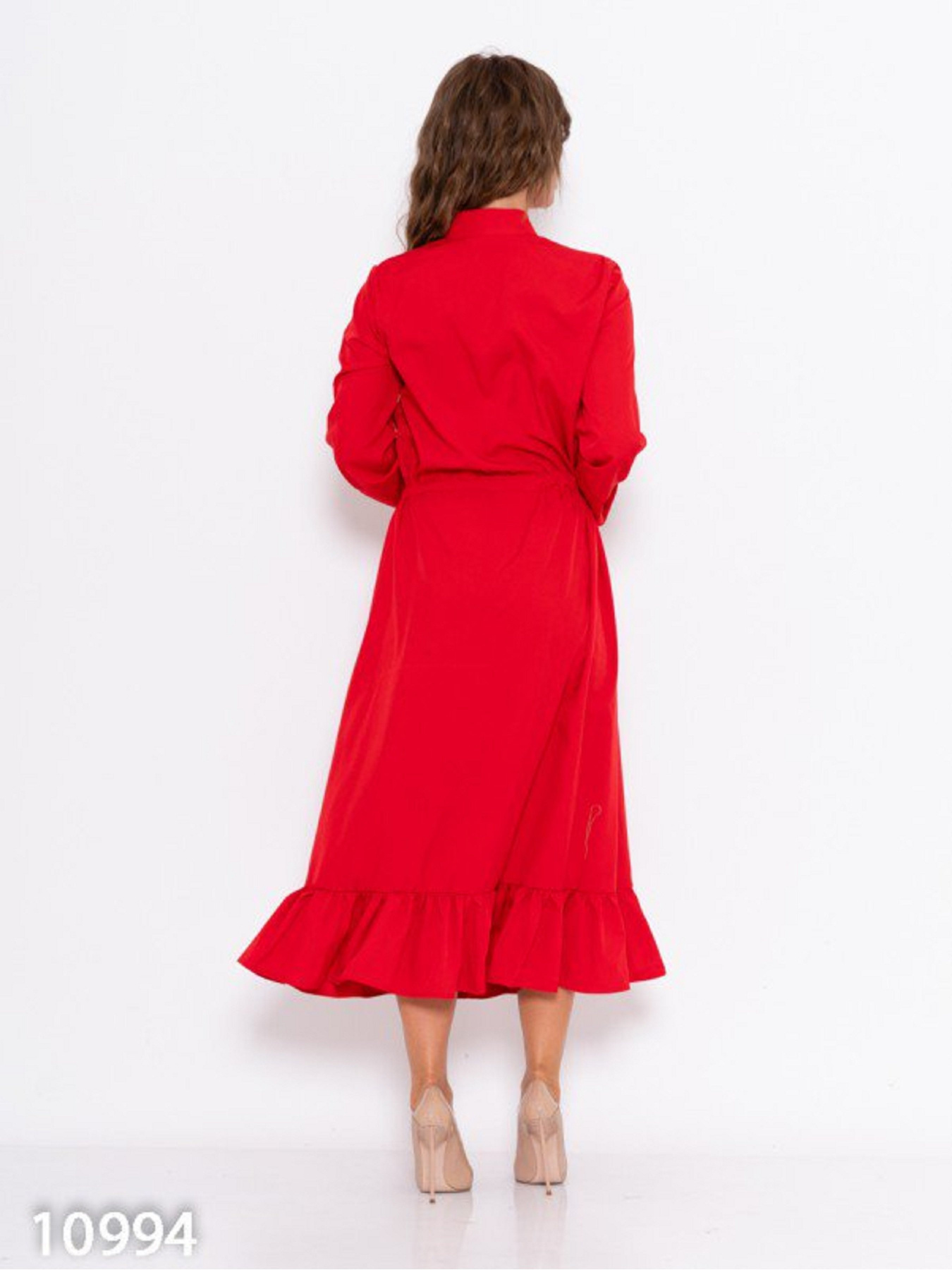 Платье миди ISSA Plus модель 10994_красный Фото