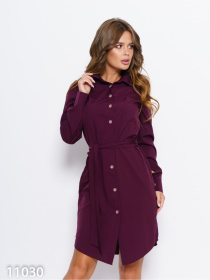 Платье мини ISSA Plus модель 11030_фиолетовый Фото