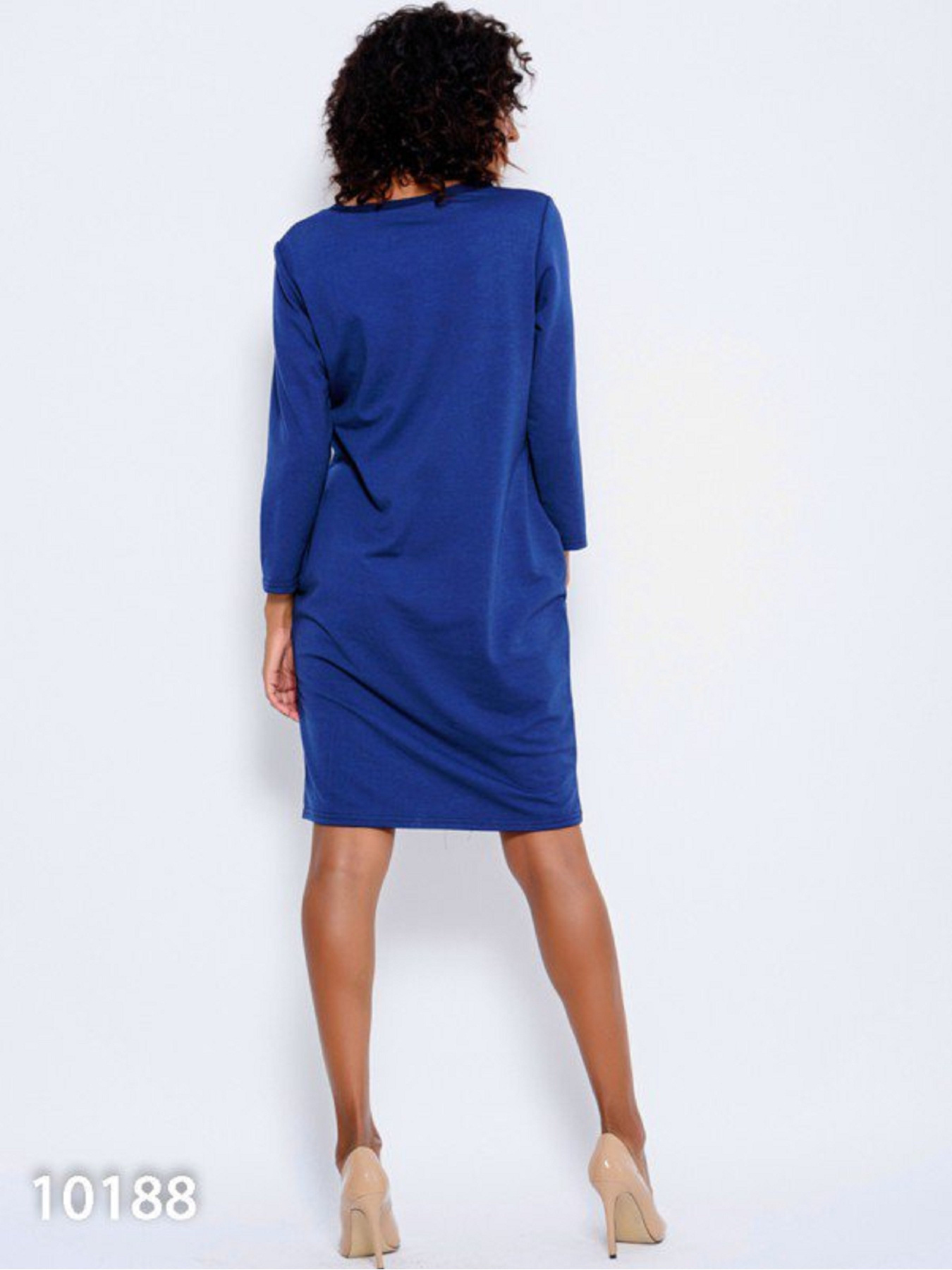 Платье мини ISSA Plus модель 10188_синий Фото