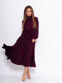 Сукня міді ISSA Plus модель 10994_фиолетовый Фото