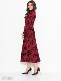 Сукня максі ISSA Plus модель 11092_бордовый Фото