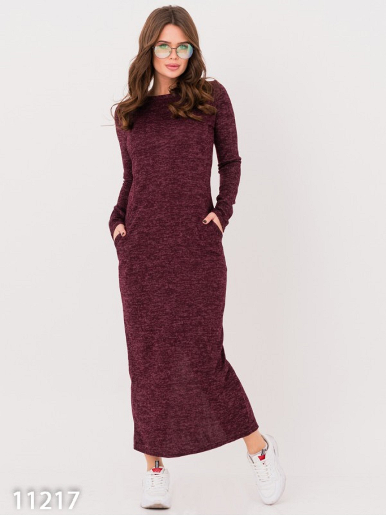 Платье макси ISSA Plus модель 11217_бордовый Платье макси ISSA Plus модель 11217_бордовый Фото