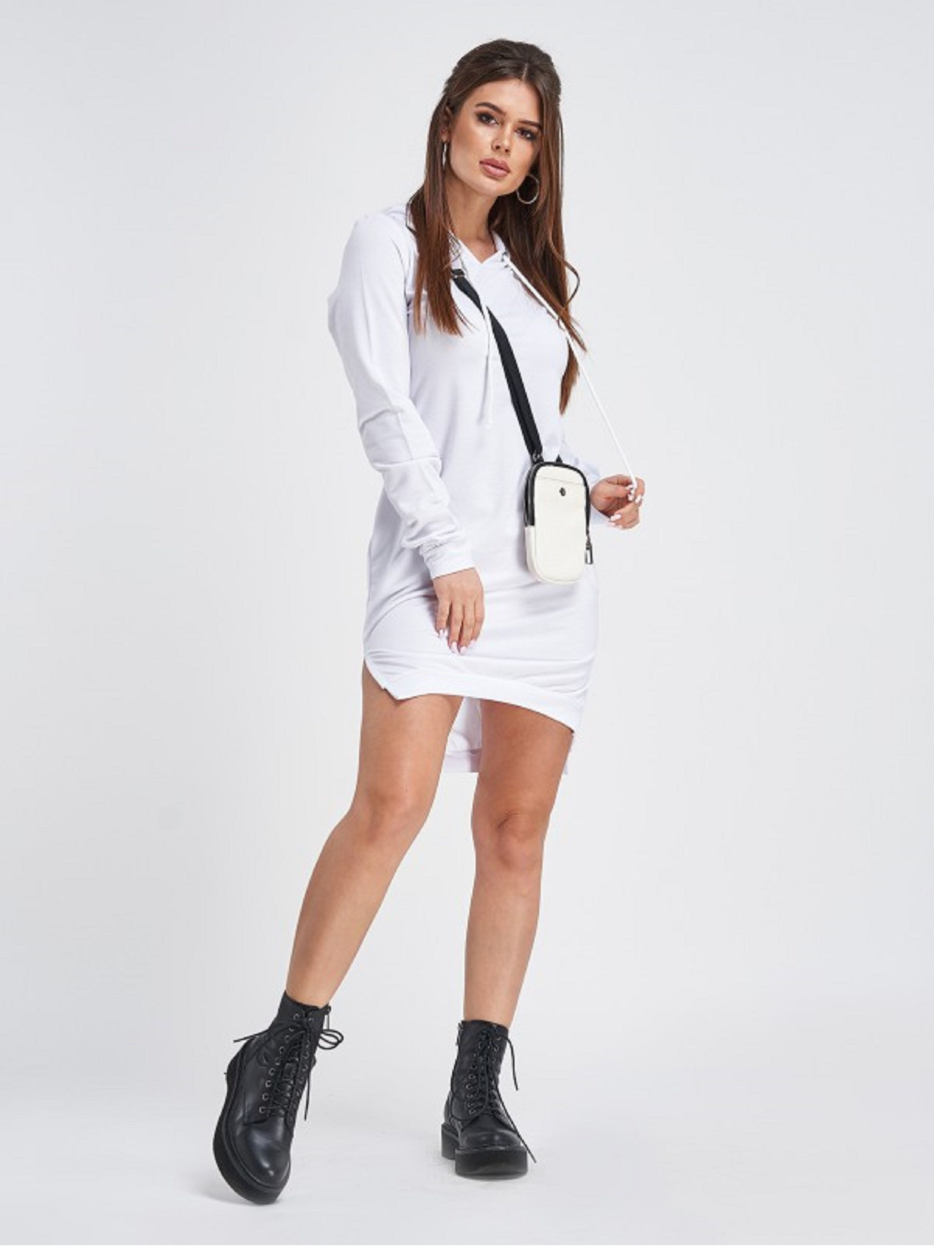 Платье мини ISSA Plus модель 11283_белый Фото