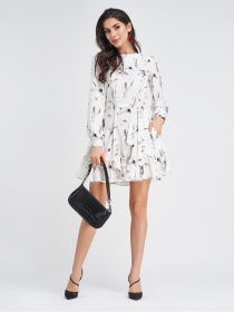 Платье мини ISSA Plus модель 11331_белый Фото