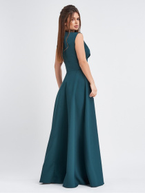 Платье макси ISSA Plus модель 11294_зеленый Фото