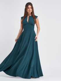 Сукня максі ISSA Plus модель 11294_зеленый Фото