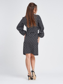 Платье мини ISSA Plus модель 11299_черный_белый Фото