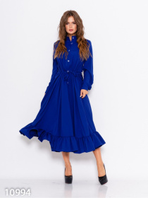 Сукня міді ISSA Plus модель 10994_электрик Фото