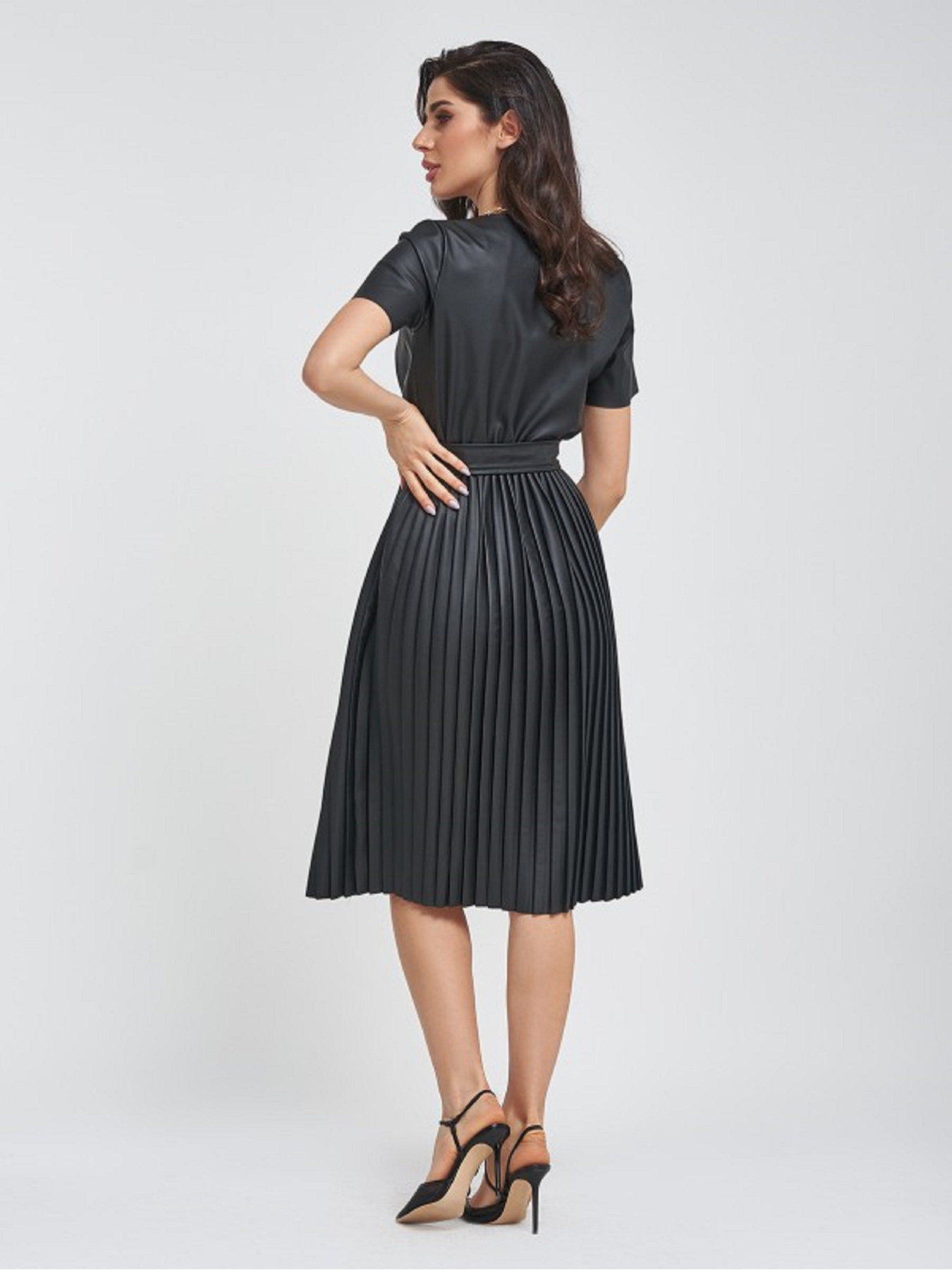 Платье миди ISSA Plus модель 11433_черный Фото