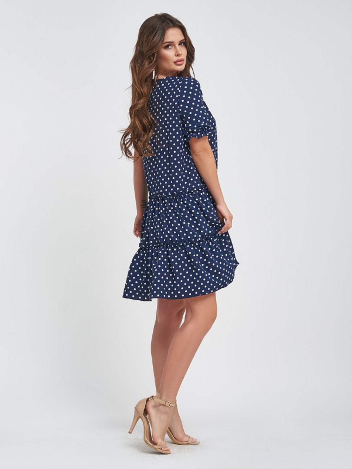 Сукня міні ISSA Plus модель 11460_темно_синий Фото