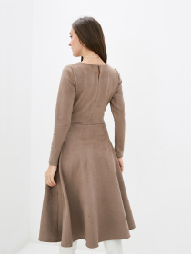 Платье миди ISSA Plus модель 12284_бежевый Фото