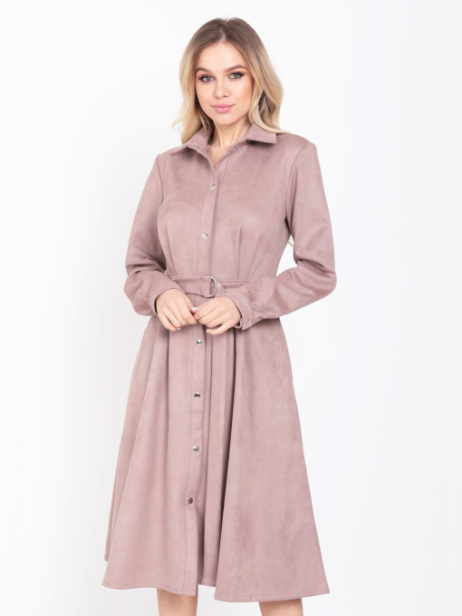 Сукня міді ISSA Plus модель SA-85_бежевый Фото