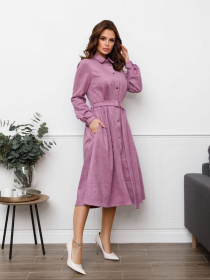 Платье миди ISSA Plus модель SA-85_сиреневый Фото