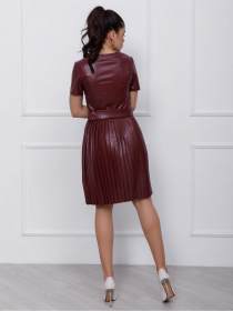 Платье миди ISSA Plus модель SA-144_бордовый Фото
