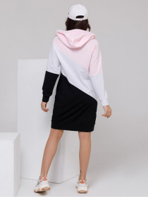 Платье мини ISSA Plus модель SA-27_розовый_черный Платье мини ISSA Plus модель SA-27_розовый_черный Фото