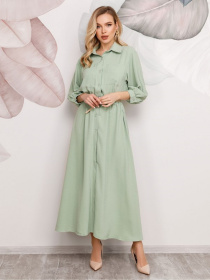 Платье макси ISSA Plus модель SA-169_мятный Фото