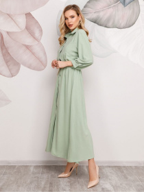 Платье макси ISSA Plus модель SA-169_мятный Платье макси ISSA Plus модель SA-169_мятный Фото
