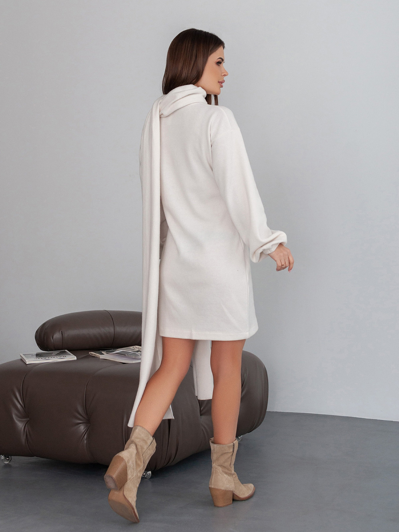 Платье мини ISSA Plus модель 14420_молочный Фото