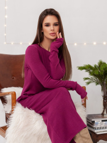 Платье макси ISSA Plus модель 14412_фиолетовый Фото