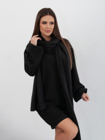 Платье мини ISSA Plus модель 14420_черный Фото