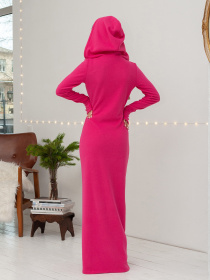 Сукня максі ISSA Plus модель 14418_малиновый Фото