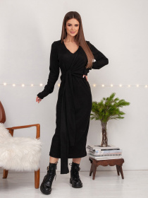 Платье миди ISSA Plus модель 14424_черный Фото