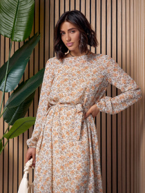 Сукня міді ISSA Plus модель 14518_мультиколор Фото